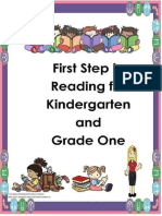 FIRST STEP IN READING FOR KINDER AND GRADE 1