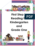 First Step in Reading For Kinder and Grade 1