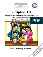 Filipino 10: Ikaapat Na Markahan - Modyul 6: El Filibusterismo
