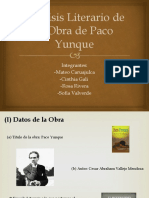 Análisis Literario de La Obra de Paco Yunque