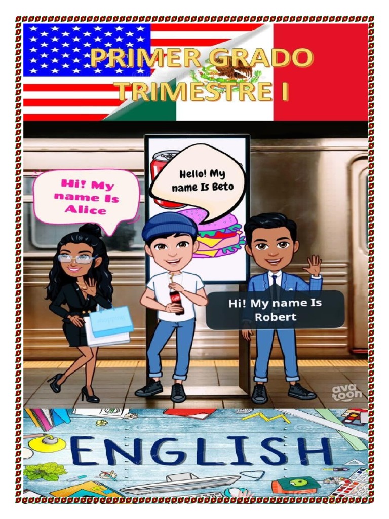 Ingles 1° Primer Trimestre PDF Sintaxis Morfología Lingüística