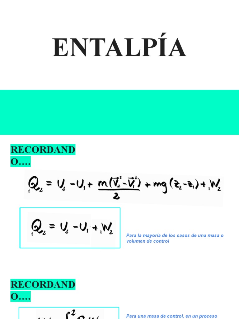 Entalpía PDF