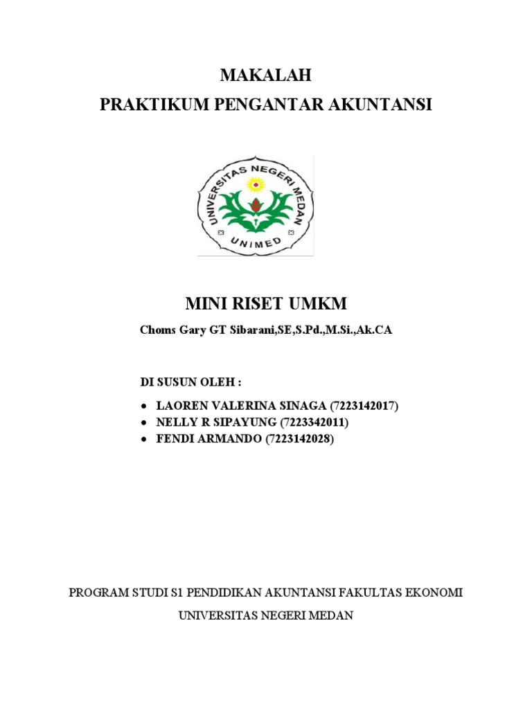 Mini Riset Praktikum Pengantar Akuntansi LAOREN VALERINA SINAGA PDF