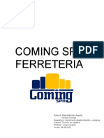 Informe Ferreteria Coming 2