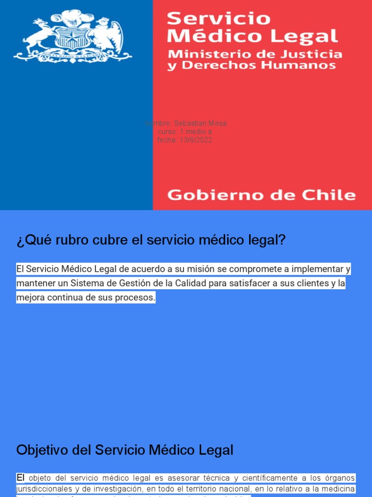 Servicio Medico Legal PDF Jurisprudencia médica