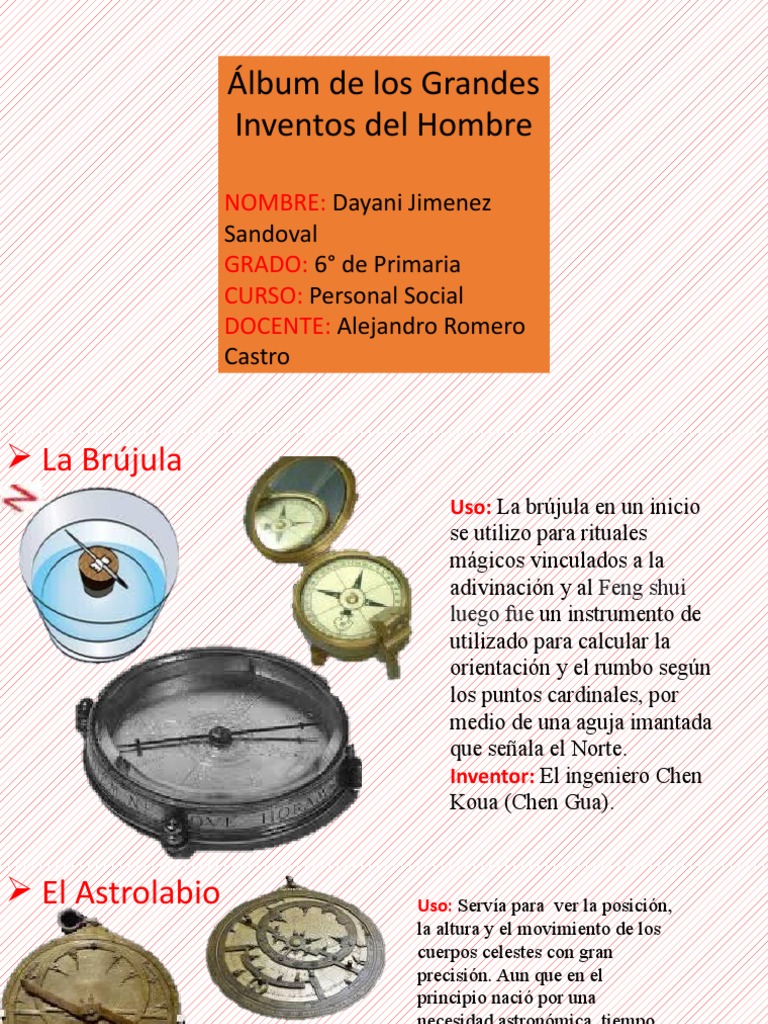 Álbum de Los Grandes Inventos Del Hombre | PDF | Brújula