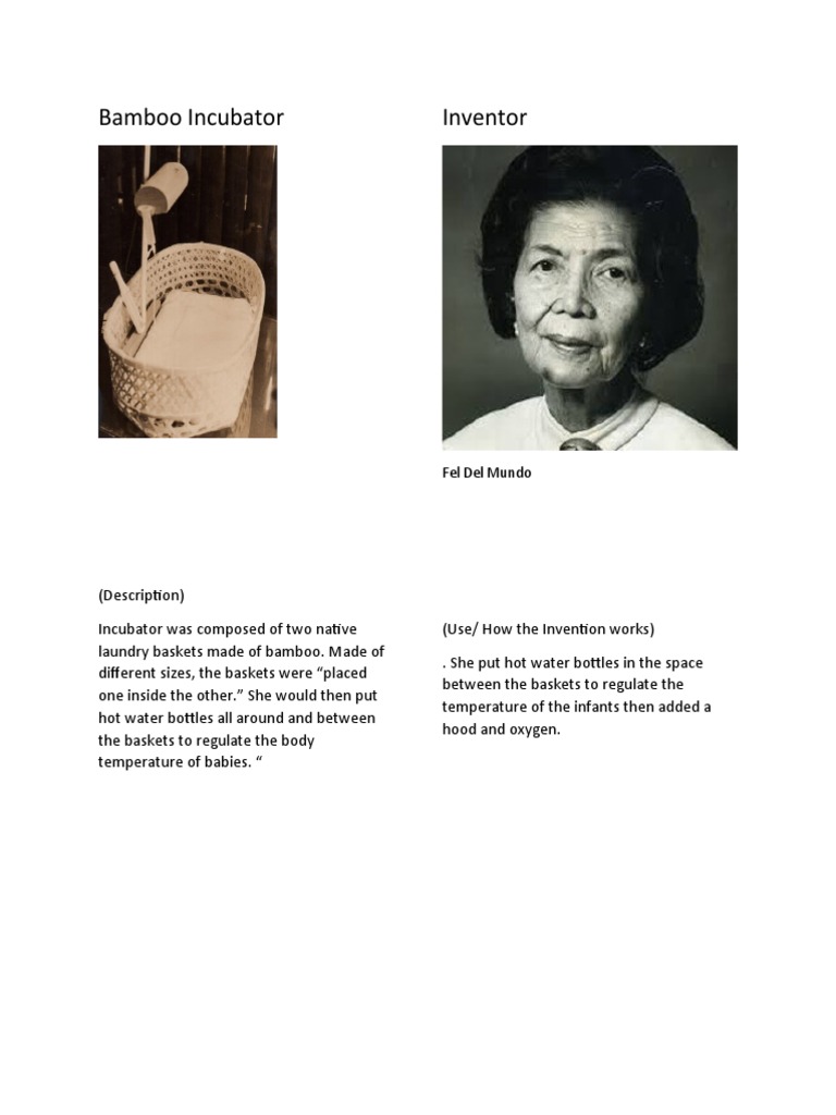 A Bamboo Incubator An Early Invention Using Local Materials to