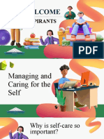 Managing and Caring For The Self