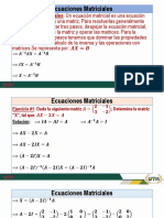 Ecuaciones matriciales: Resolución de ecuaciones matriciales