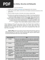 Lesson 2 Online Safety, Security and Netiquette and Kinds of Online Threats