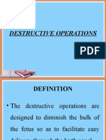 Destructive Operations
