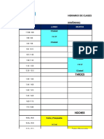 Horario de Clases 2022 II