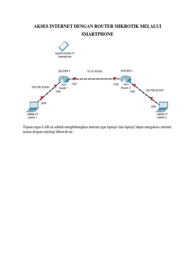 Konfigurasi Router Mikrotik via Smartphone | PDF