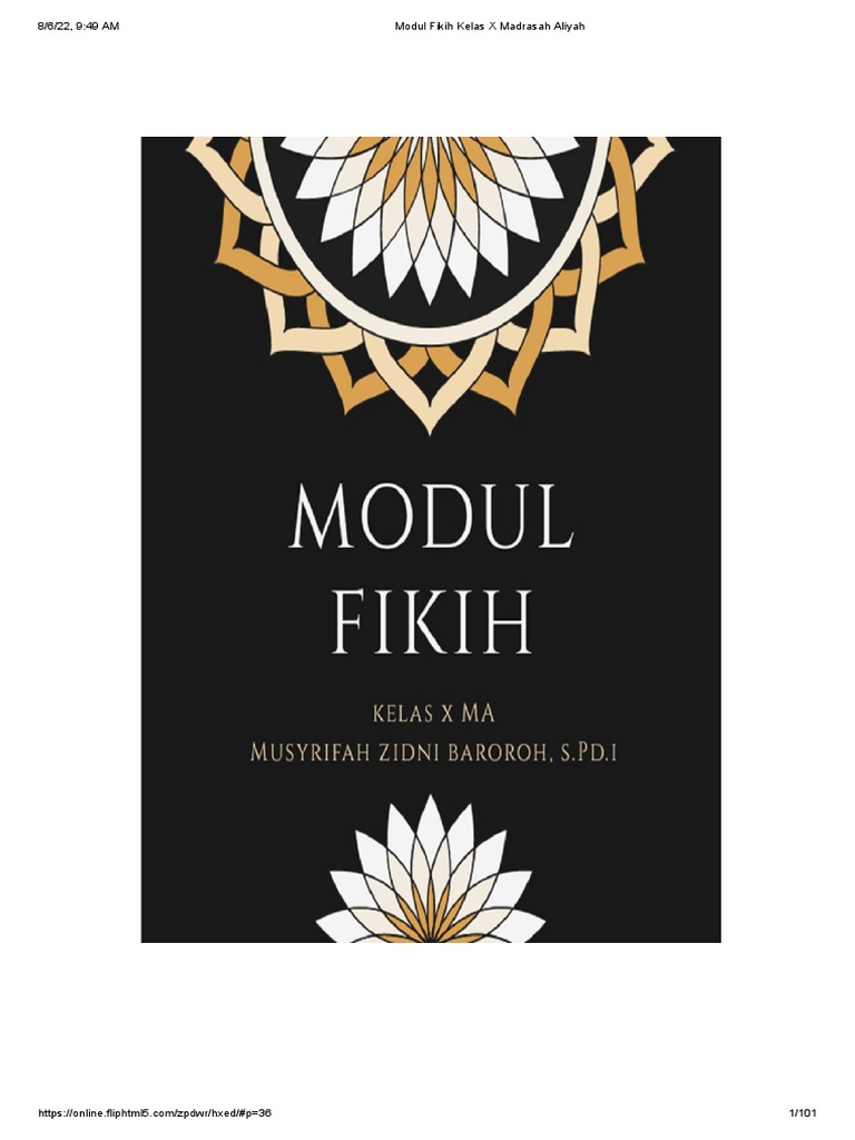 Modul Fikih Kelas X Madrasah Aliyah Pdf