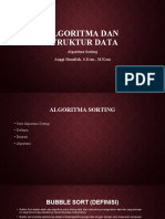 Algoritma Dan Struktur Data: Algoritma Sorting Anggi Hanafiah, S.Kom., M.Kom