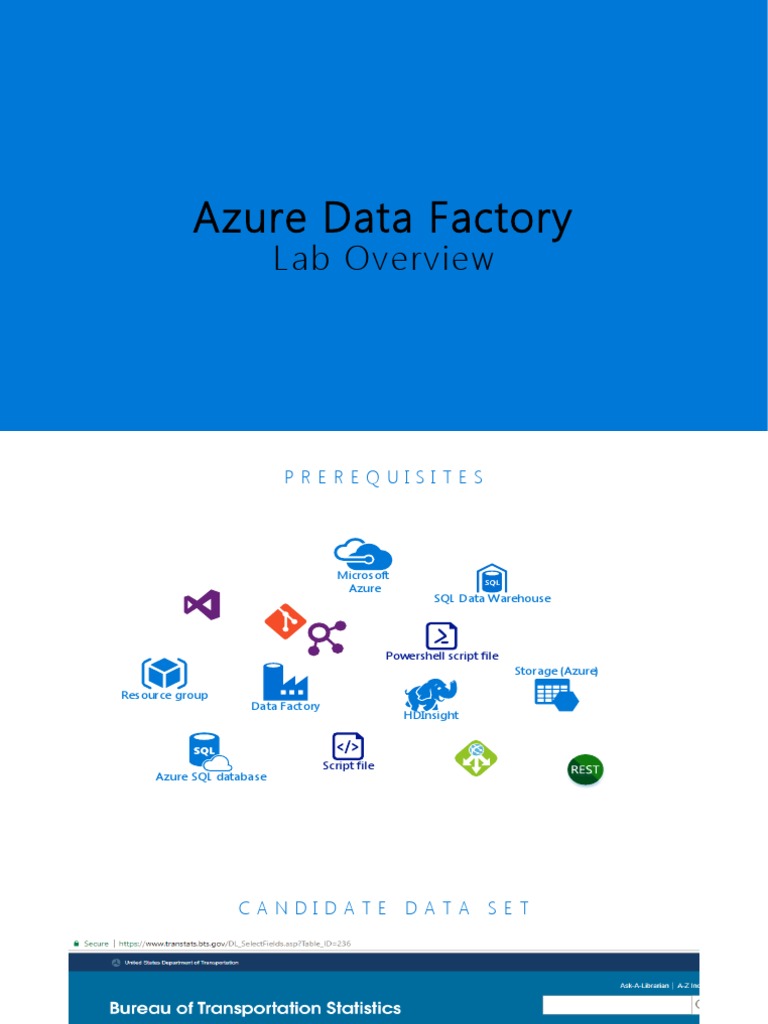 MS Azure Data Factory Lab Overview | Download Free PDF | Microsoft ...