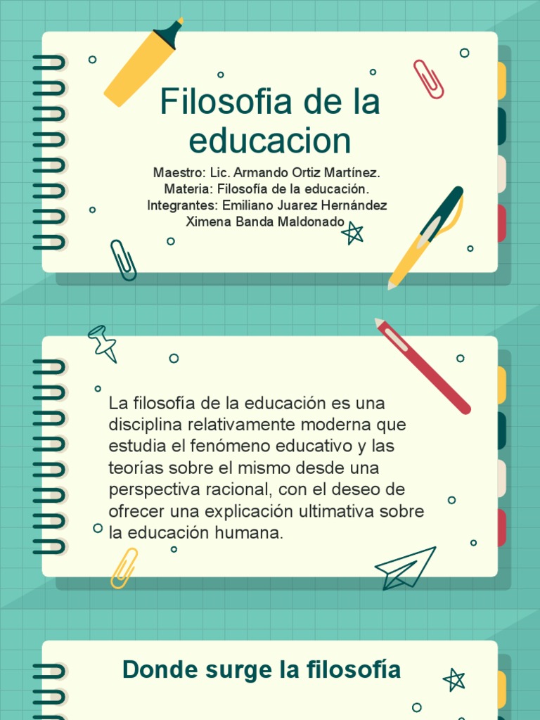 1.5 Filosofia de La Educacion | PDF | Ciencias sociales