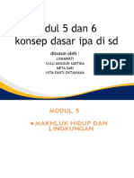 Modul 5 Dan 6 Konsep Dasar Ipa Di SD: Disusun Oleh