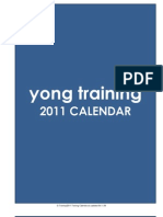 2011 Training Calendar