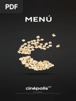 Menú y precios de Cinépolis Panamá | PDF | Cocina | Alimentos