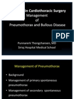 Essentials in Cardiothoracic Surgery Management of Pneumothorax and Bullous Disease for SCRIBD