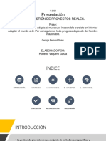 Presentación: Tema: Gestión de Proyectos Reales