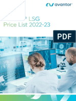 IN Price List Lifescience - 2022 PDF