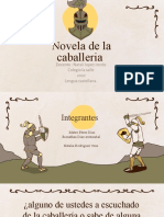 Presentacion de Lengua Castellana La Novela de Caballeria