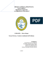 Analisis Tareas Previas. Contexto Ambiental Del Problema. Determinacion Del Problema