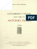 Costumbrismo y Folletin Vida y Obra de Antonio Flores Volumen 3 0
