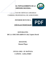 La Celula Vegetal Informe-De La Cruz Huaripaucar Yajairo David