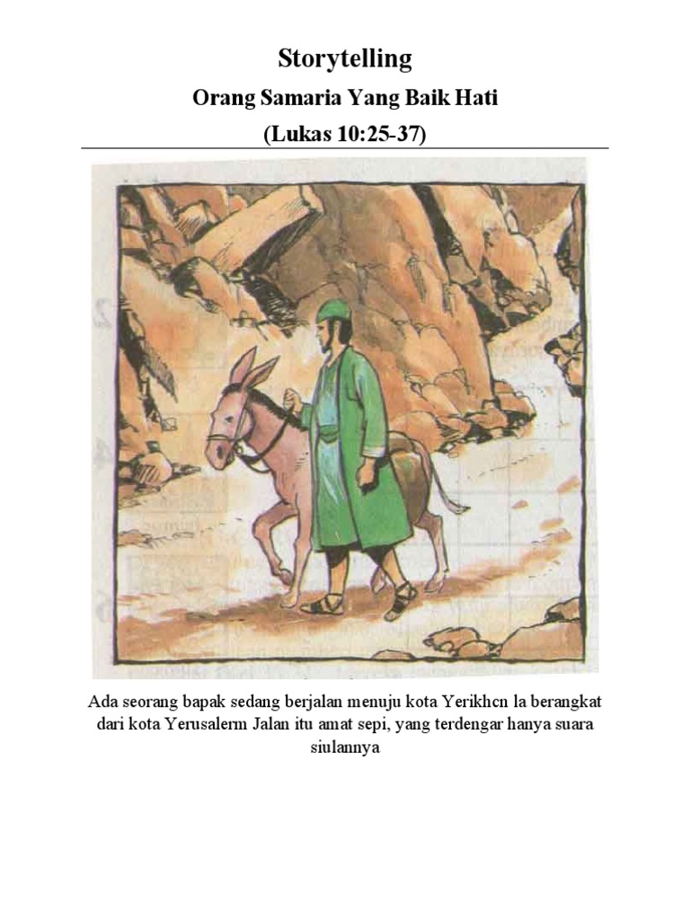 Orang Samaria Yang Baik Hati (Storytelling) | PDF