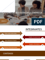 Grupo 3, Toma de Decision