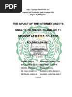 Impact of The Internet RESEARCH