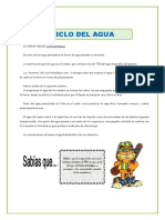 Ciclo Del Agua para Primero de Secundaria