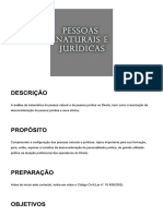 Direito Civil - Tema 1 - Pessoas