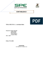 Contabilidad I: TEMA: PRÁCTICA 1.-Actividades Silabo