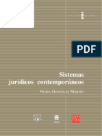 Sistemas Jurídicos Contemporáneos Nuria Gonzalez Martín Capítulo I