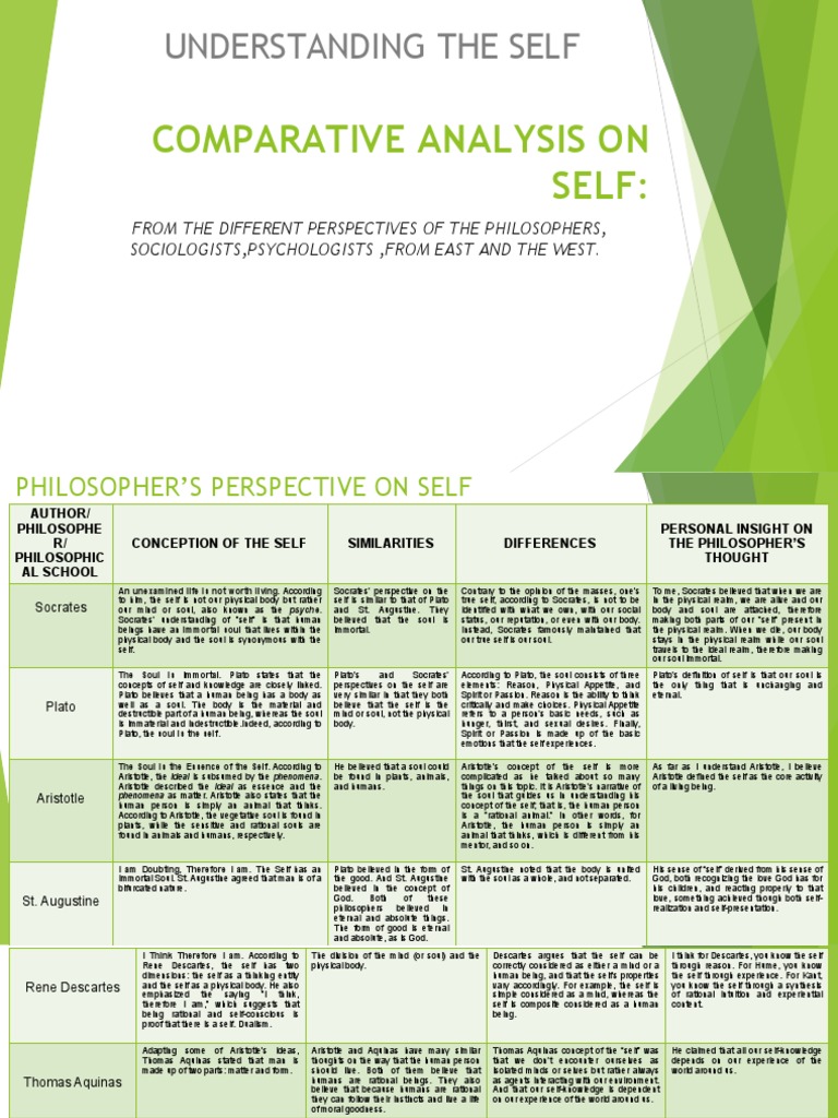 Perspectives on the Concept of Self | PDF | Philosophy Of Self | Soul
