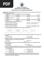 Summative Test 1 in General Mathematics