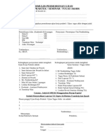 FORMULIR PERMOHONAN UJIAN KP/SEMINAR/TA