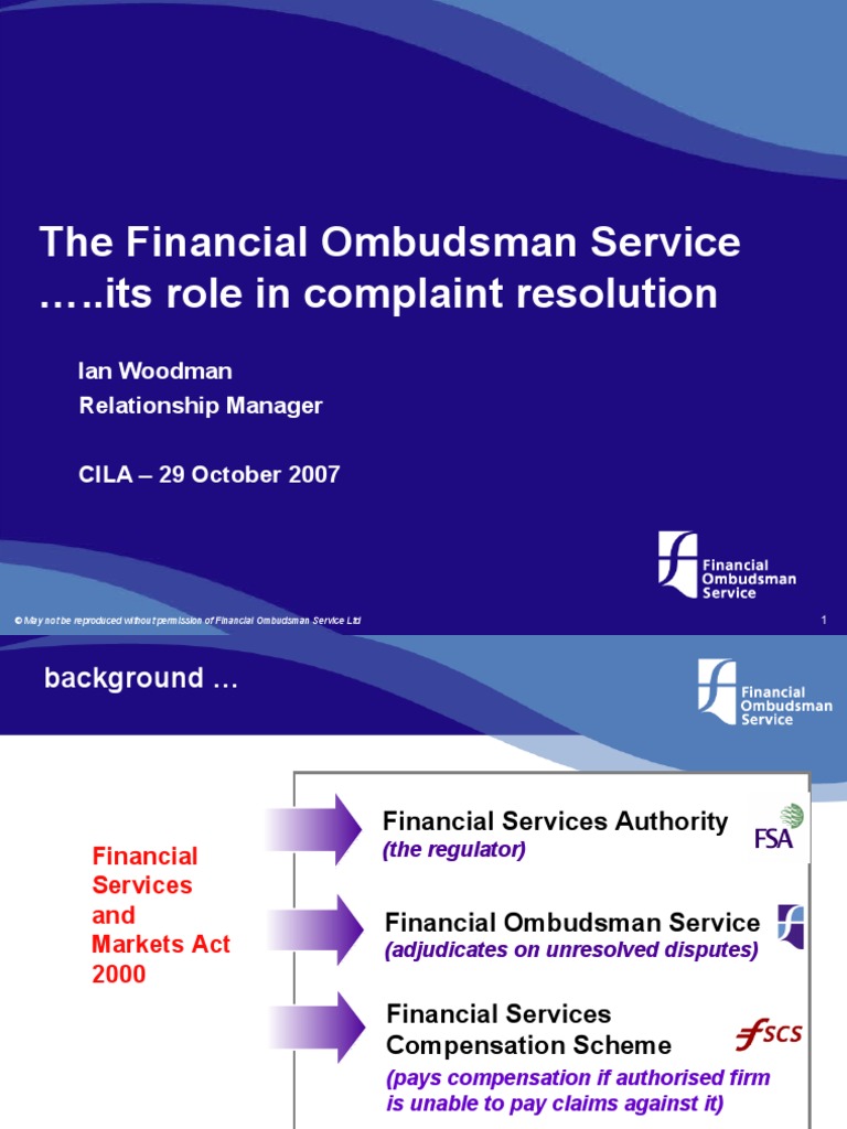 3 FOS Presentation - Ian Woodman | PDF | Government | Justice