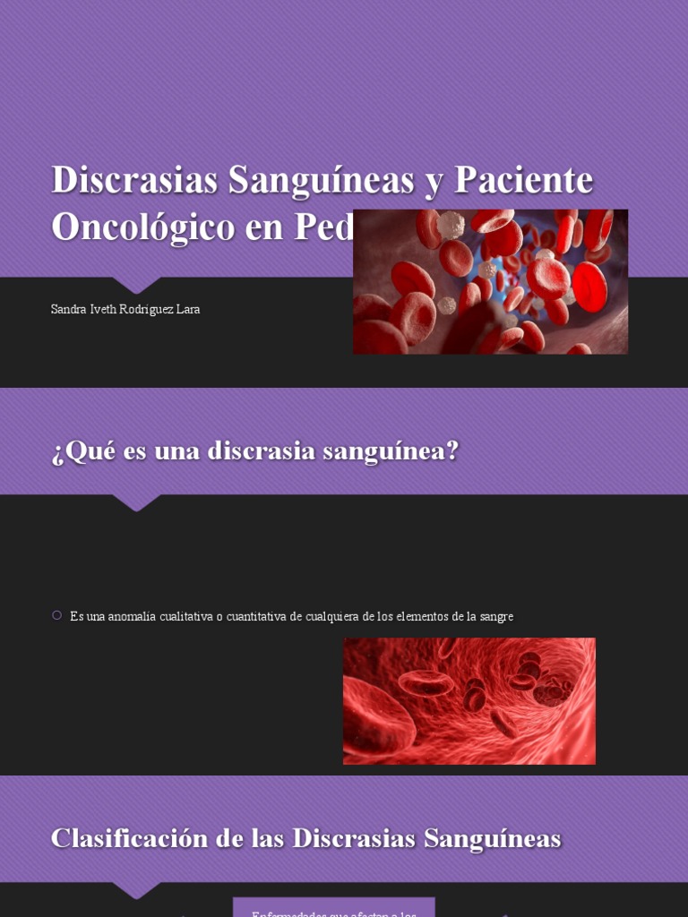 Discrasias Sanguíneas en Pediatría | PDF | Leucemia | Sangre