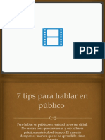 7 Tips para Hablar en Público