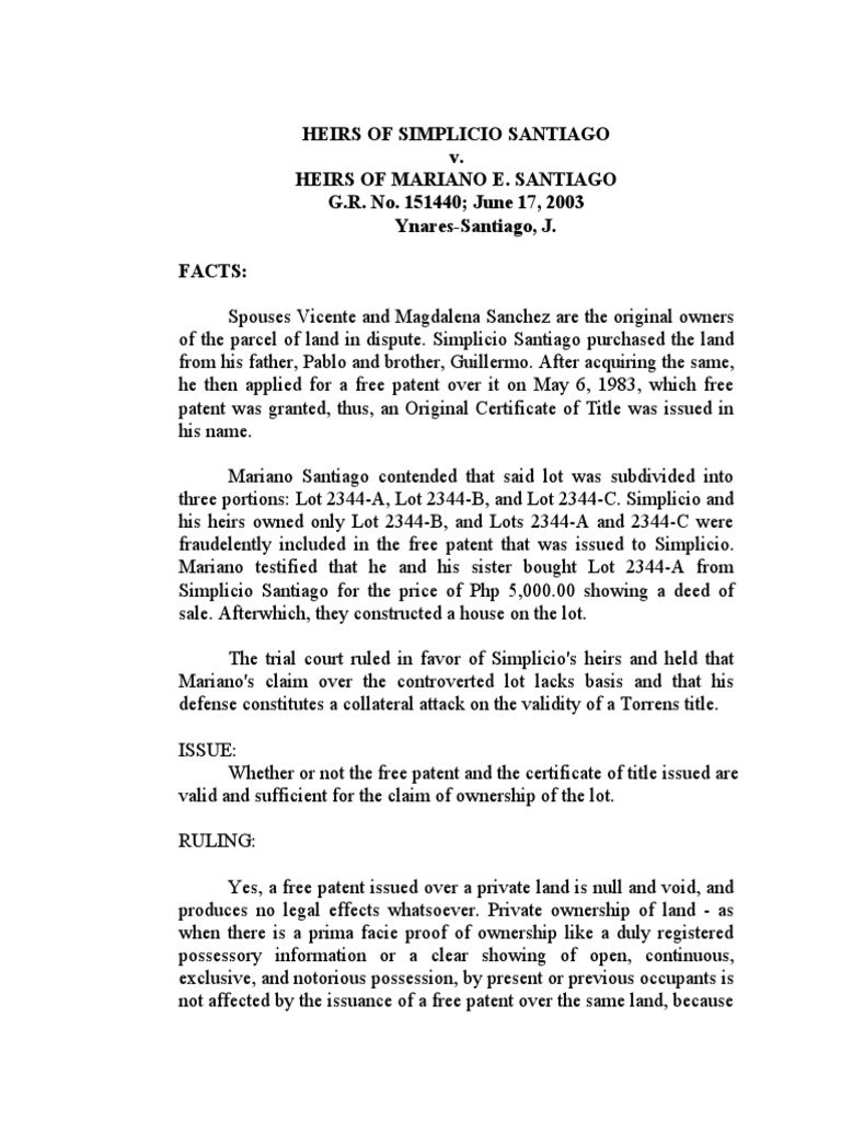 Santiago V Santiago Pdf