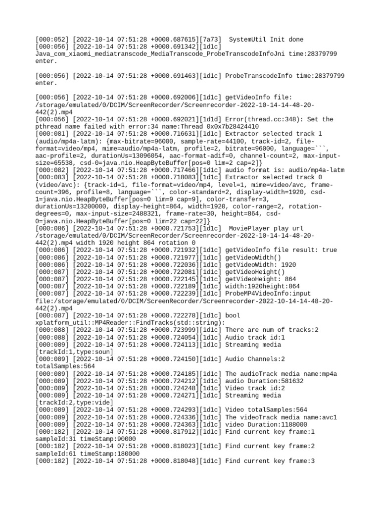 Trace | PDF | Codec | Information And Communications Technology