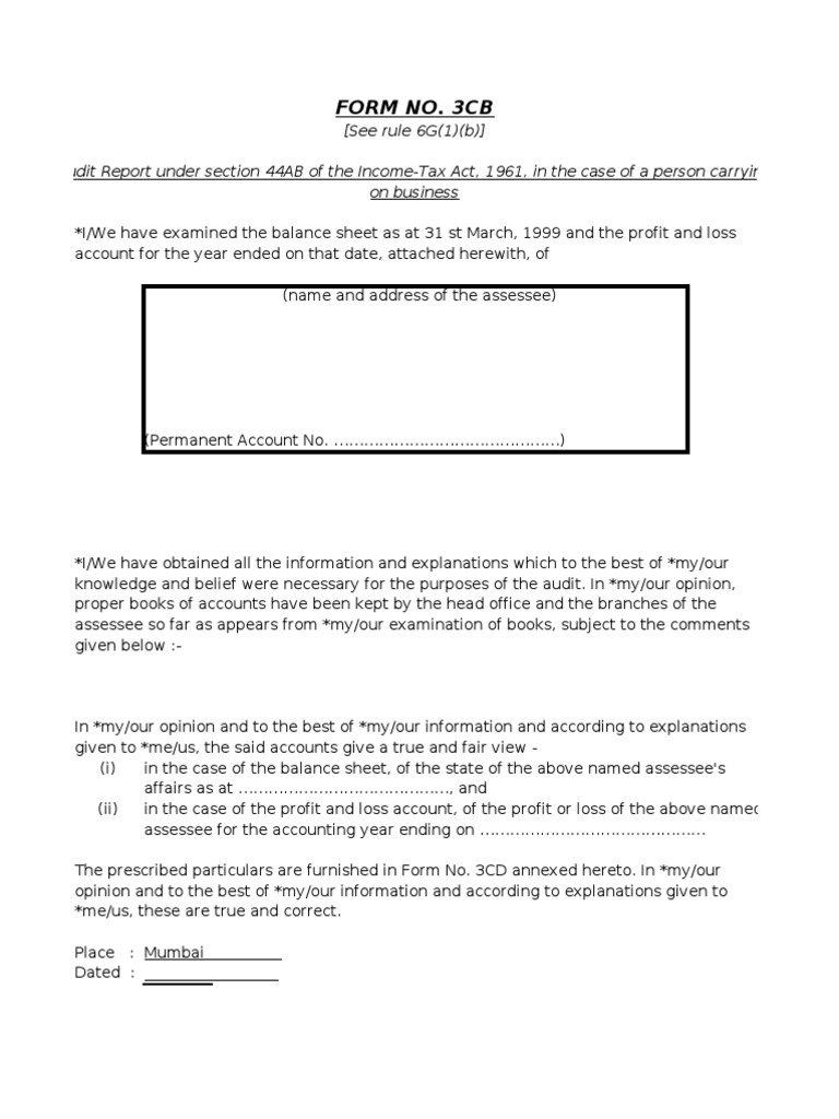 Form No. 3Cb | PDF