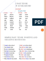 The Simple Past Tense Diapositivas 5to de Sec.