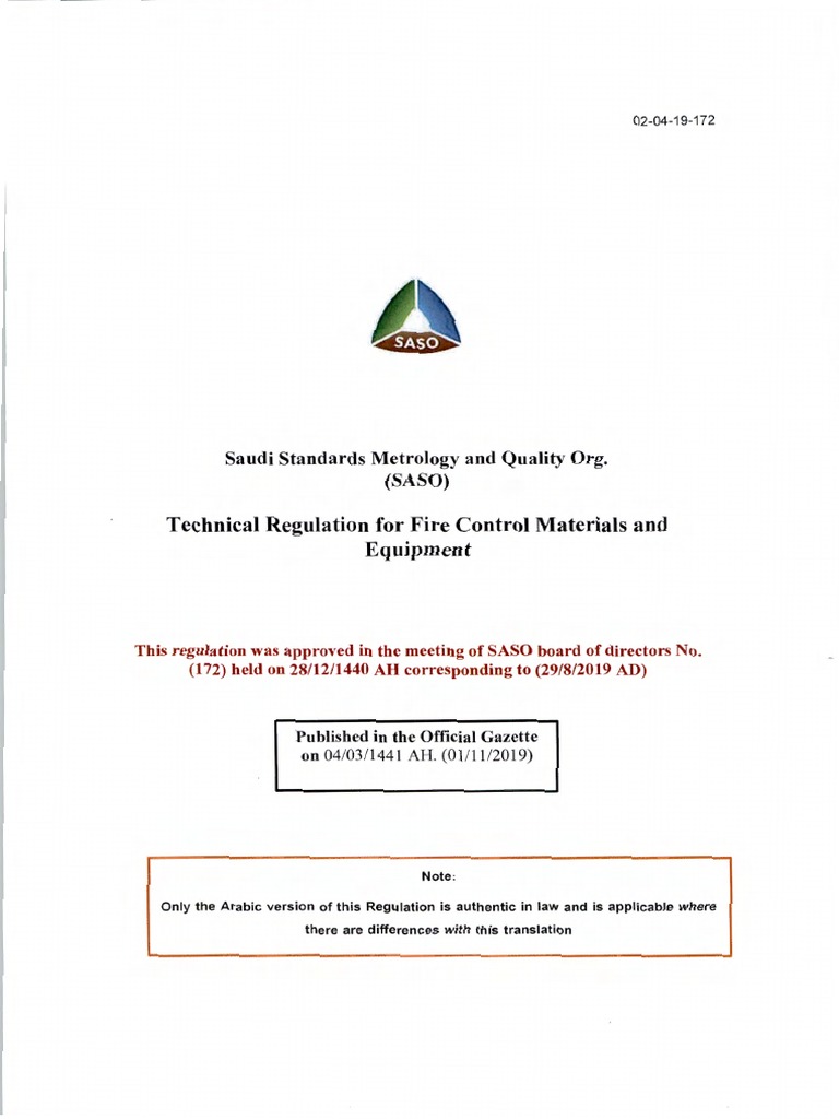 TR - Fire Control Materials and Equipment | PDF | Firefighting ...