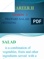 Lesson I Prepare Salad and Dressing